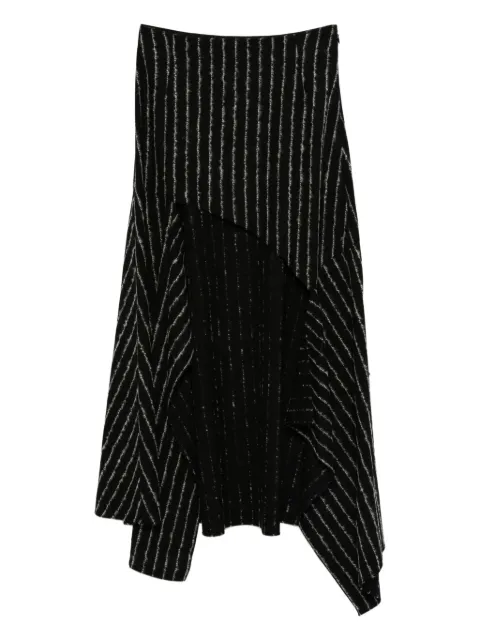 Mugler pinstripe asymmetric skirt