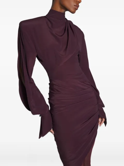 Mugler vestido corto manga larga