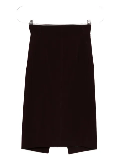Mugler buckle-detailed pencil skirt