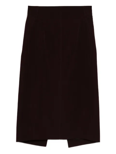 Mugler buckle-detailed pencil skirt