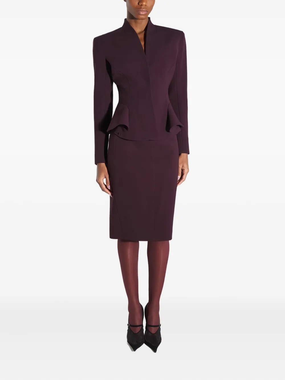 Mugler peplum-waist fitted jacket | Fitted Jackets | Image 2