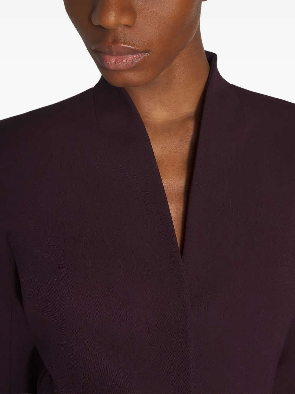 Mugler Getailleerd jack met peplum taille Rood