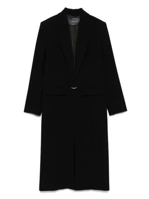 Mugler single-breasted ring-fastening coat