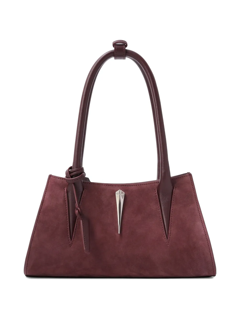 Mugler metal-detail shoulder bag - Rosso