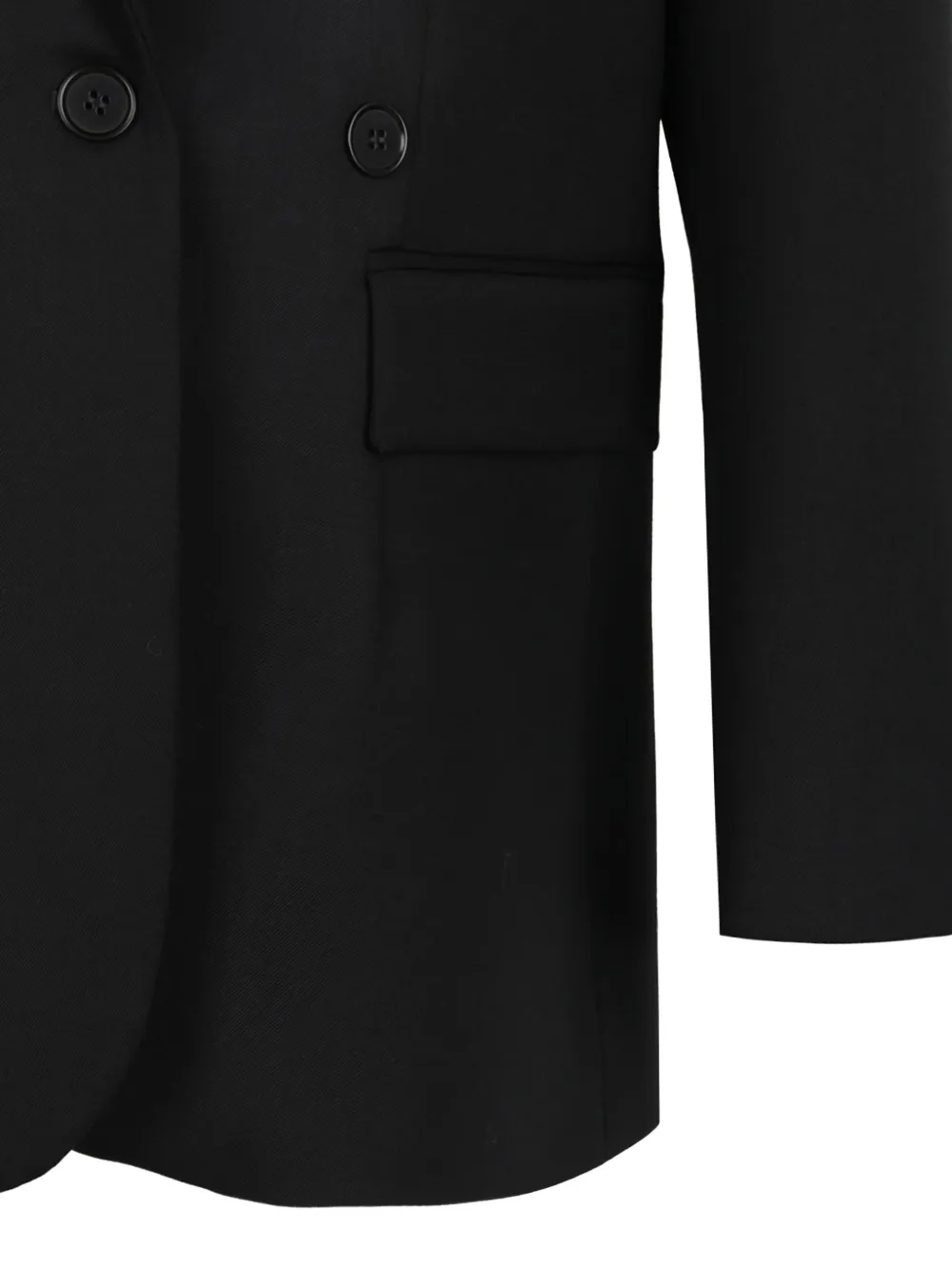 P.a.r.o.s.h Single-breasted Wool Blazer In Black