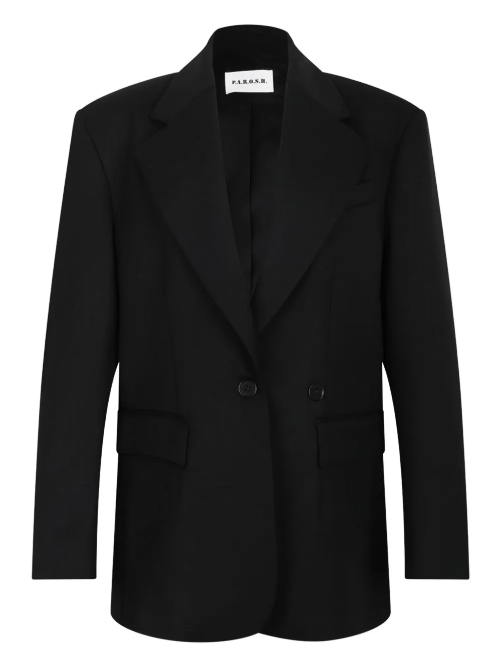 P.A.R.O.S.H. single-button pocket blazer | Black | Image 1