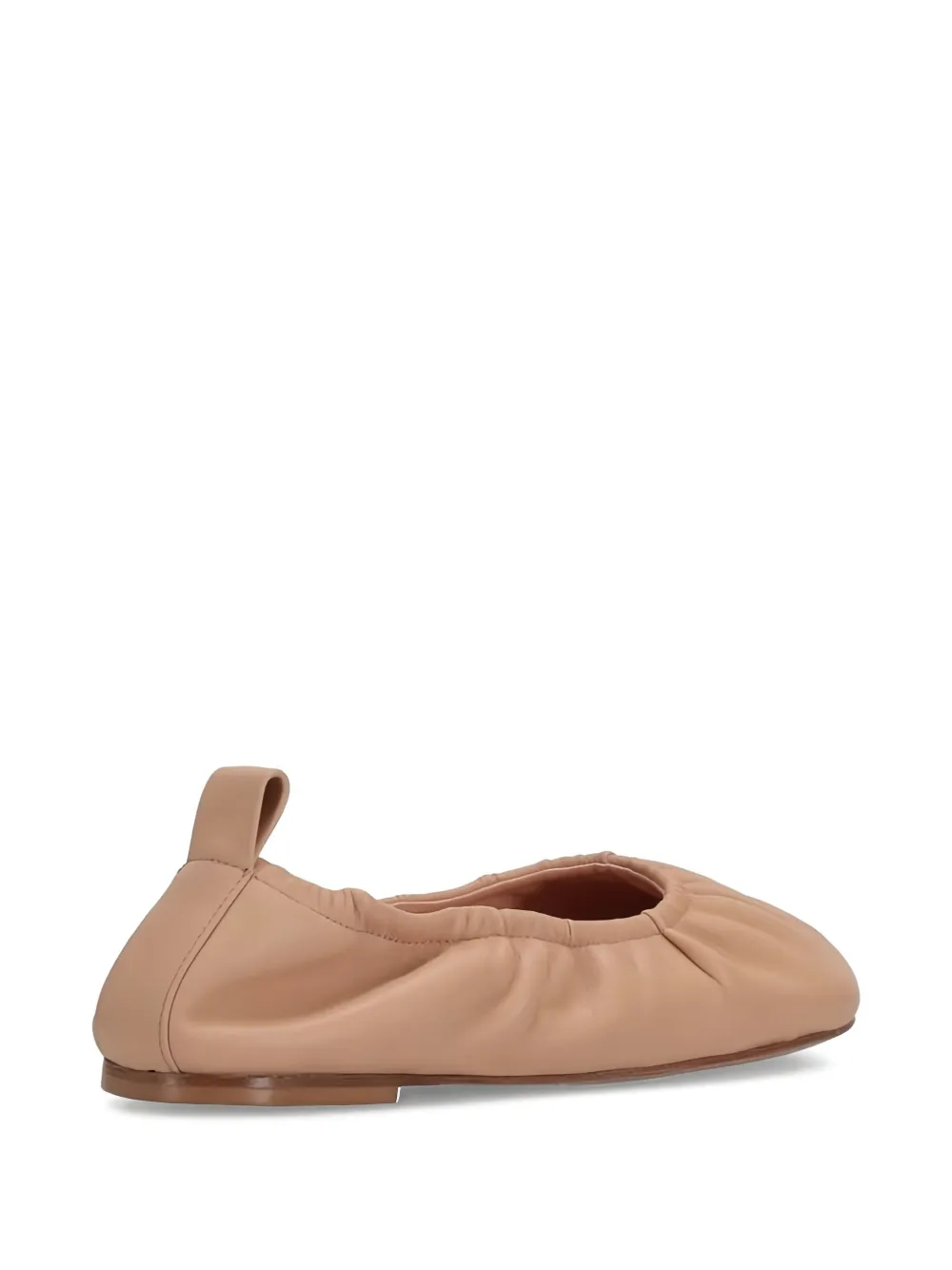 Niccolò Pasqualetti Obliqua Leathner Ballet Flats In Brown