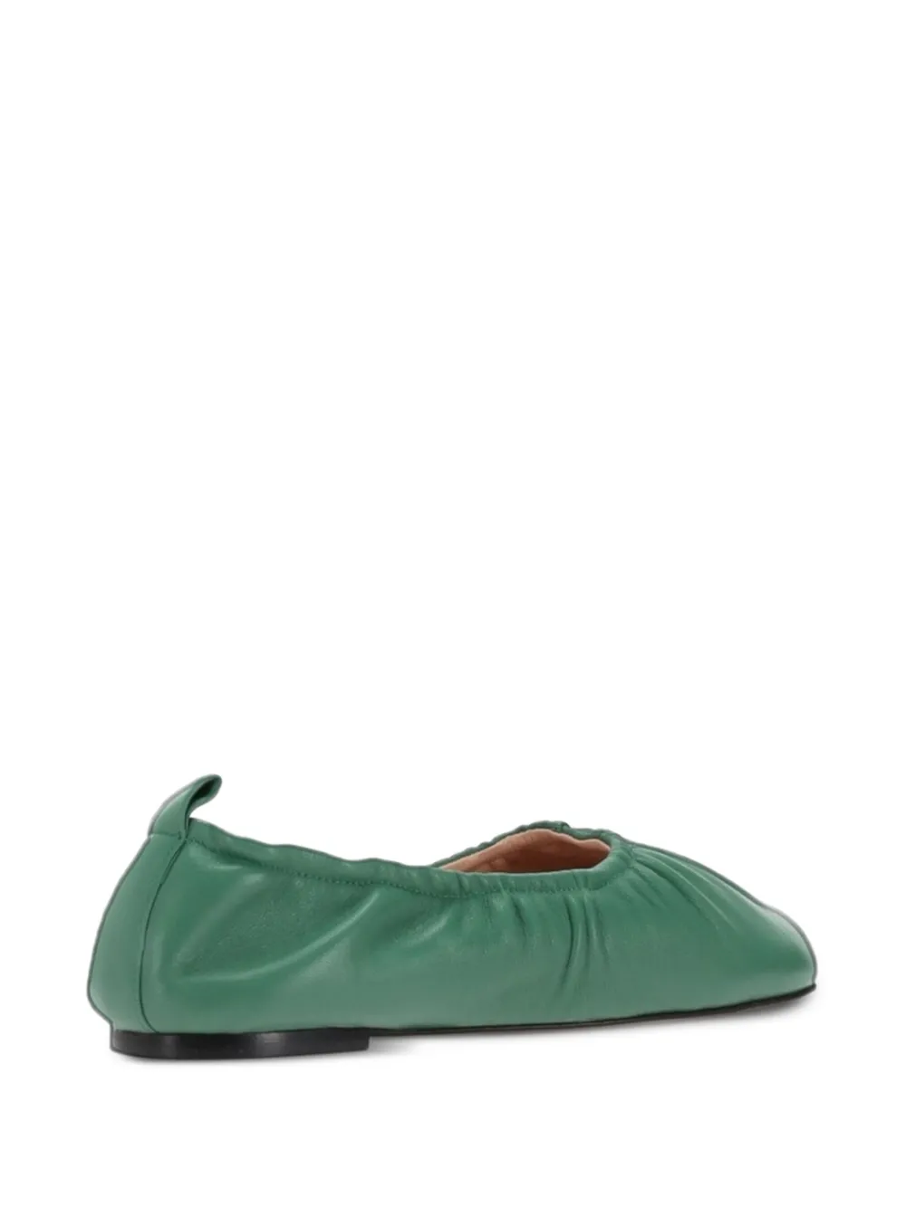 Niccolò Pasqualetti Obliqua Soft leren ballerina's Groen