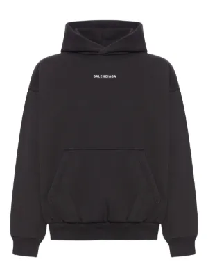 【BALENCIAGA】ロゴパッチニットフーディ BALENCIAGA】LOGOMANIA ALL OVER 長袖セーター ロゴ (BALENCIAGA