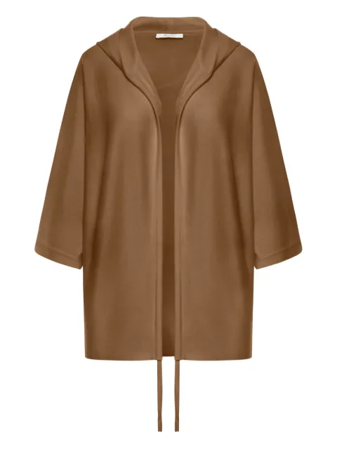 Max Mara hooded wool cardi-coat