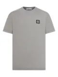 Stone Island logo-patch cotton T-shirt - Grey