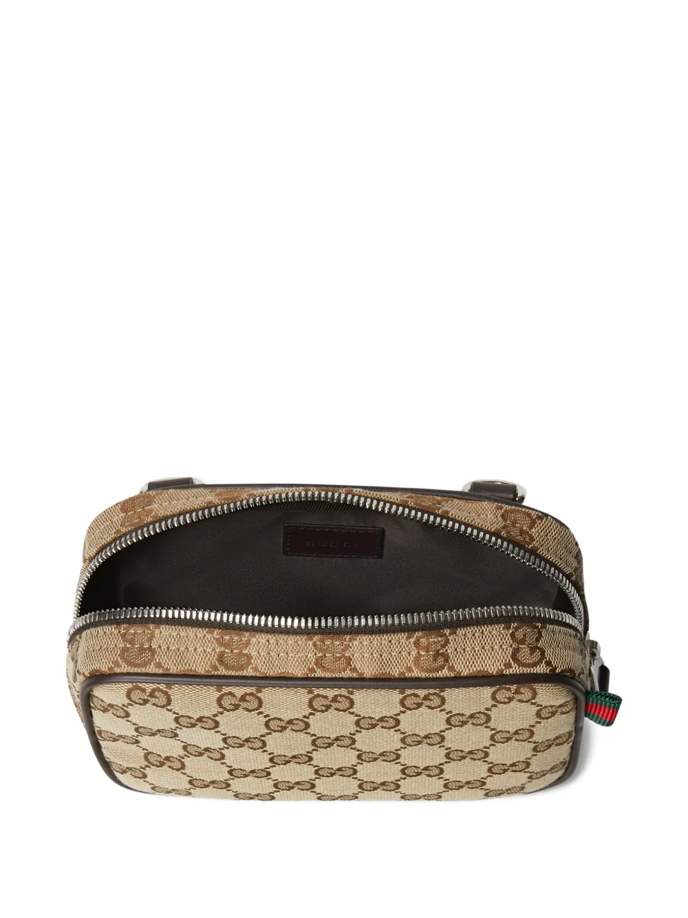 Gucci Tas met GG-monogram en rits Beige