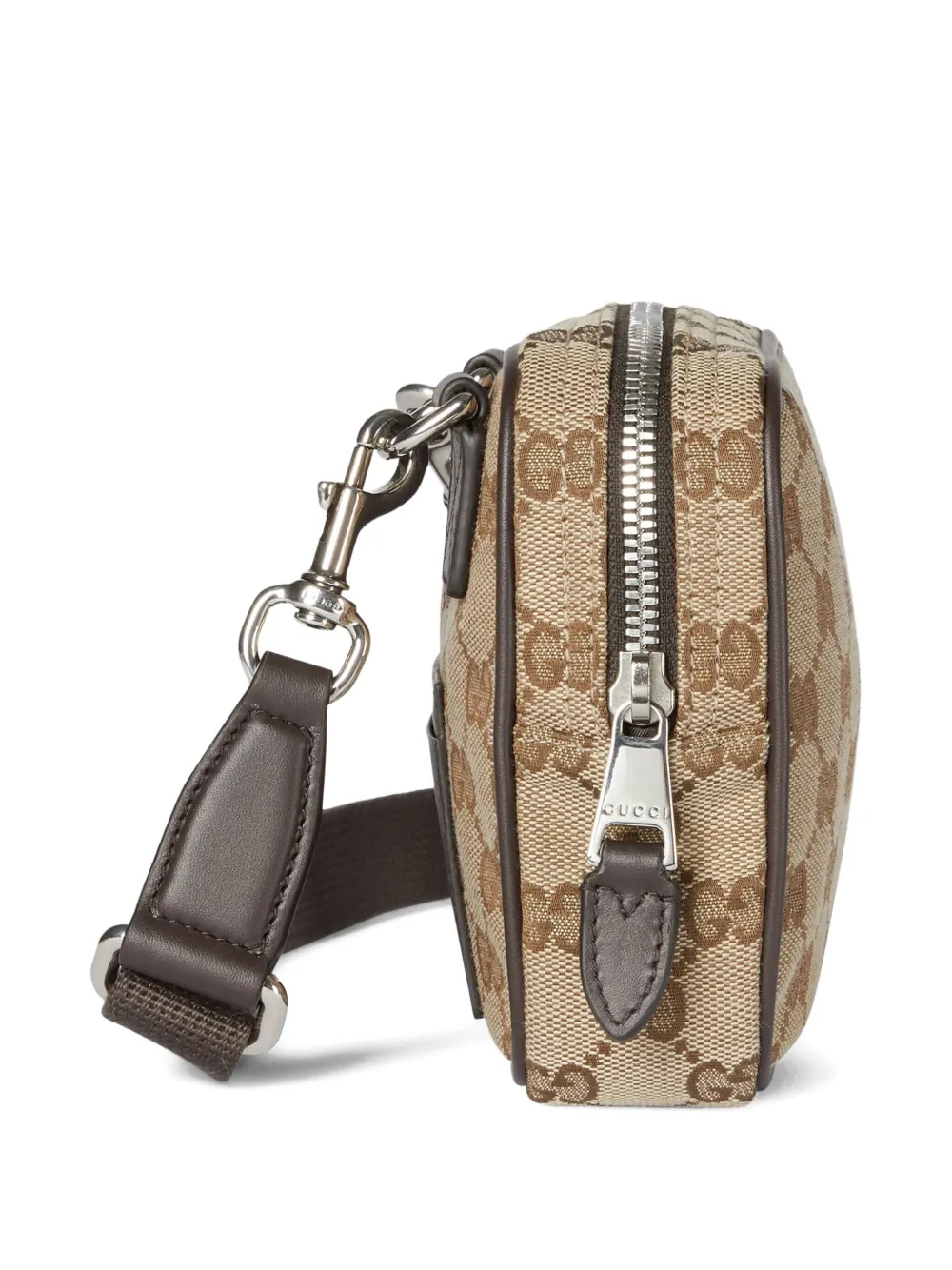 Gucci Tas met GG-monogram en rits Beige