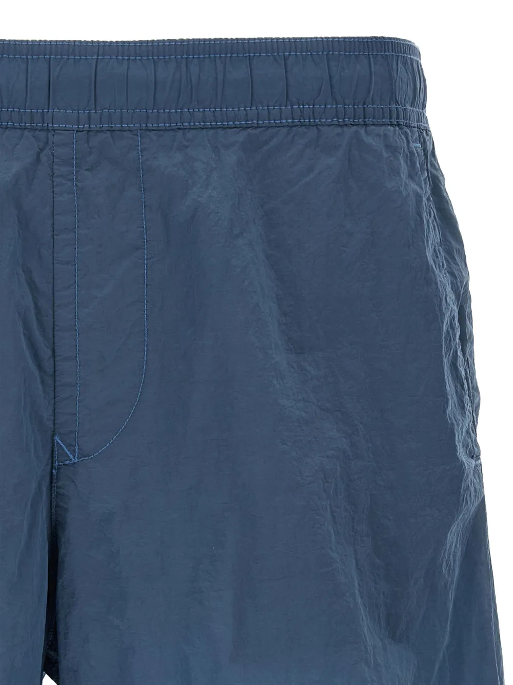 Stone Island Elasticated-waist Shorts In Blue