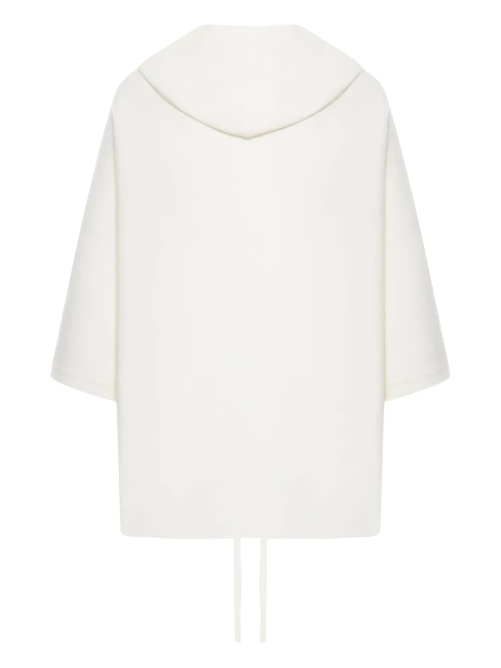 Max Mara hooded wool cardigan Wit