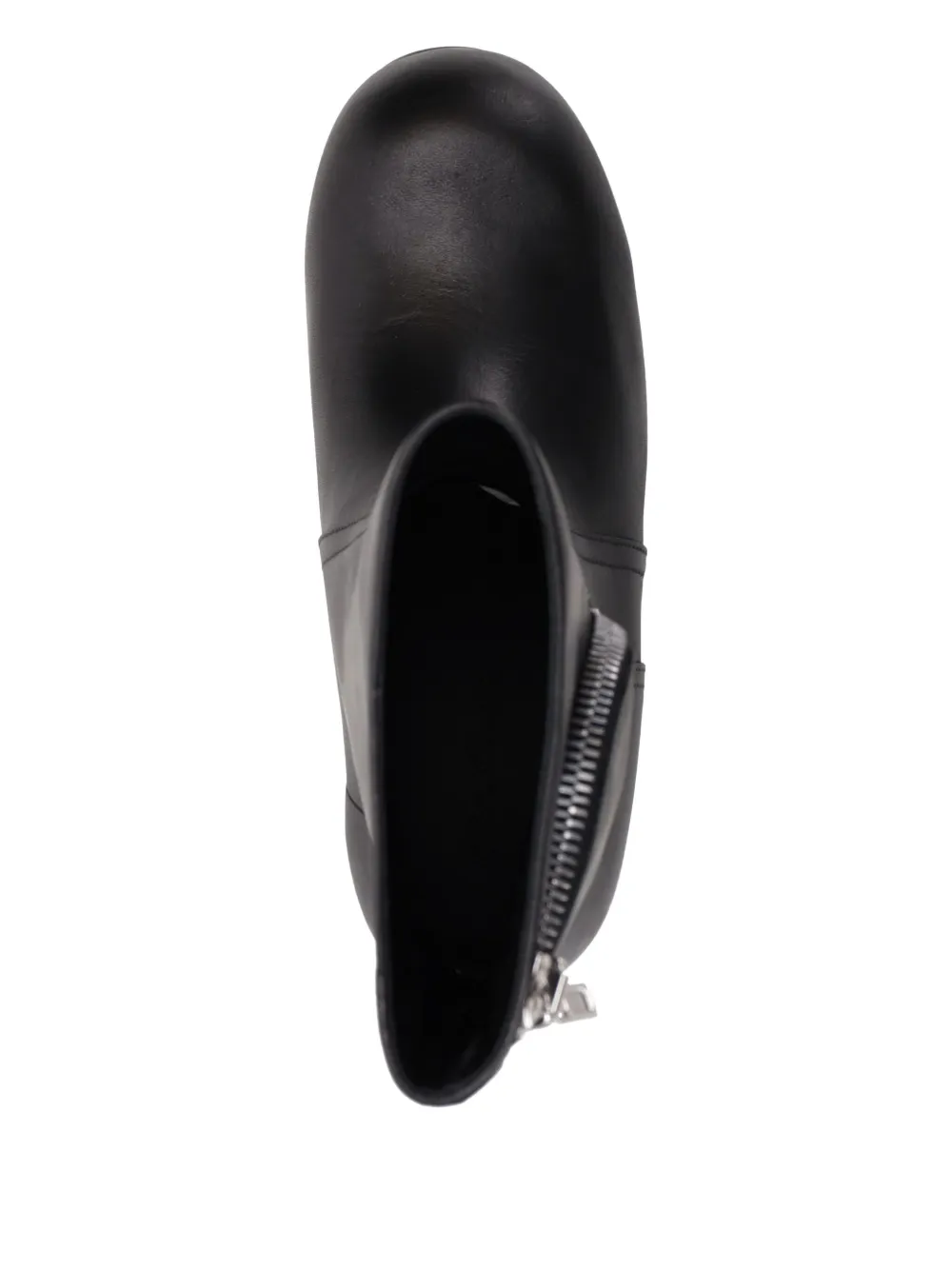 Rick Owens 50 mm Bauhaus Ballast leren laarzen Zwart