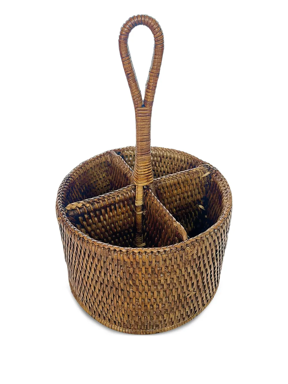 Sambonet rattan four-section caddy | Tableware | Image 2
