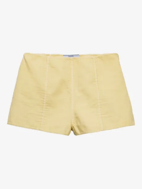 Prada side-zip cotton shorts