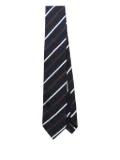 DSQUARED2 striped silk tie - Blue