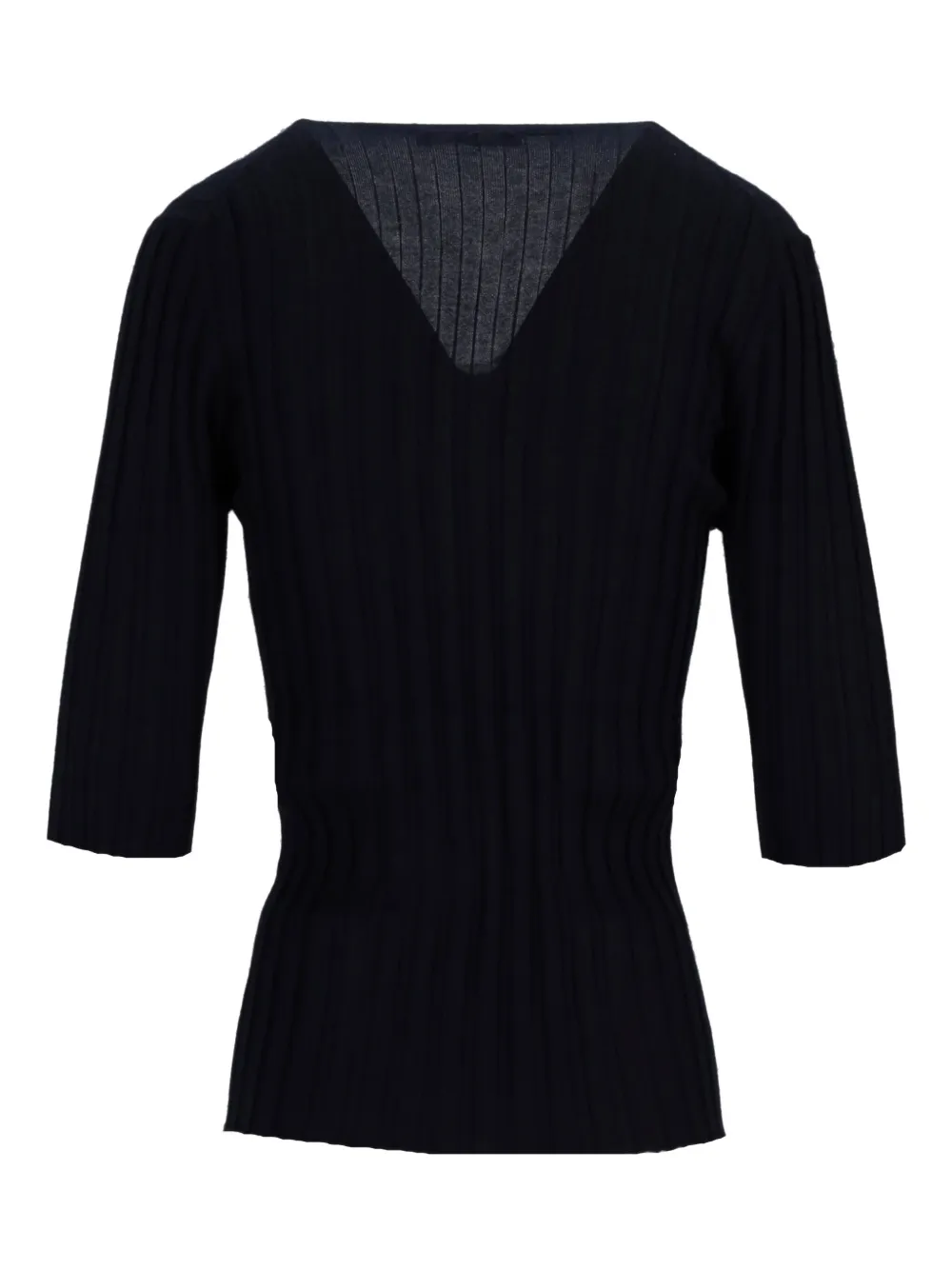 LA ROSE Top met V-hals Blauw