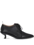 Thom Browne 50mm pebble-grain leather shoes - Black
