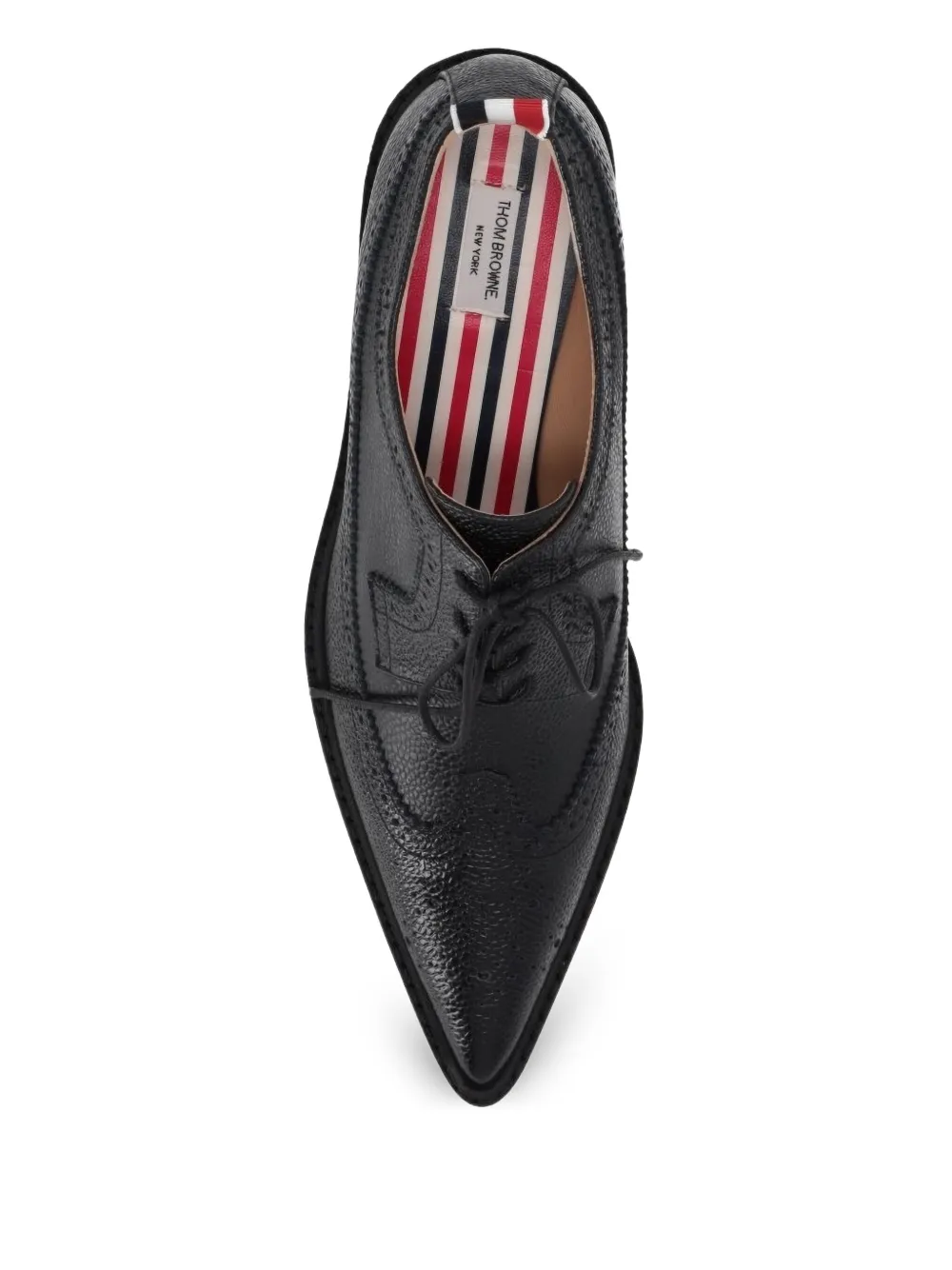 Thom Browne 50mm pebble-grain leather shoes Black