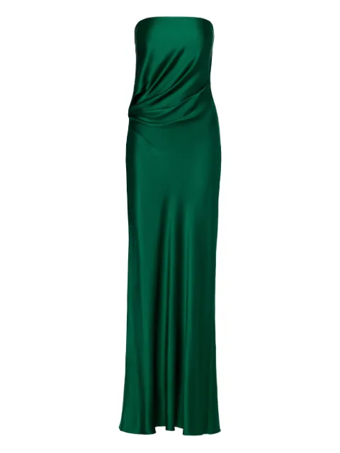 The Sei strapless silk maxi dress