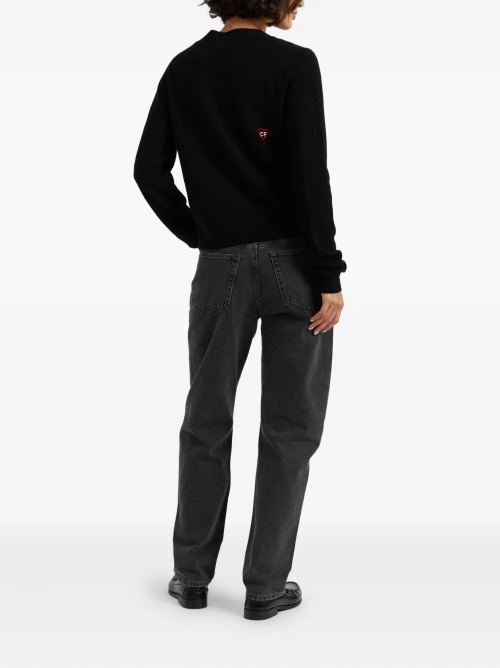 Chinti & Parker X Peanuts Snoopy-motif Cardigan In Black
