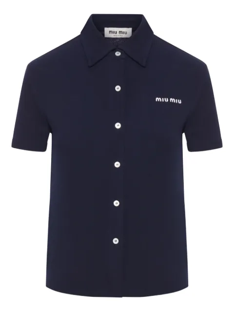 Miu Miu short-sleeve logo top
