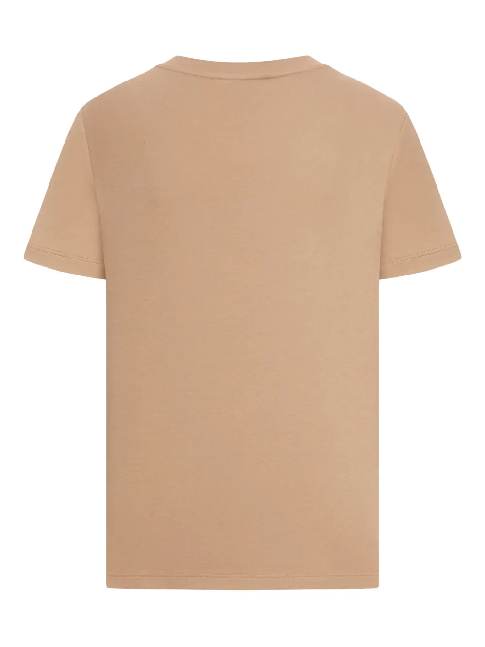 'S Max Mara logo-embroidered cotton T-shirt Beige