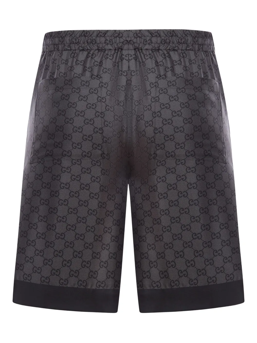 Gucci GG monogram silk shorts Grijs