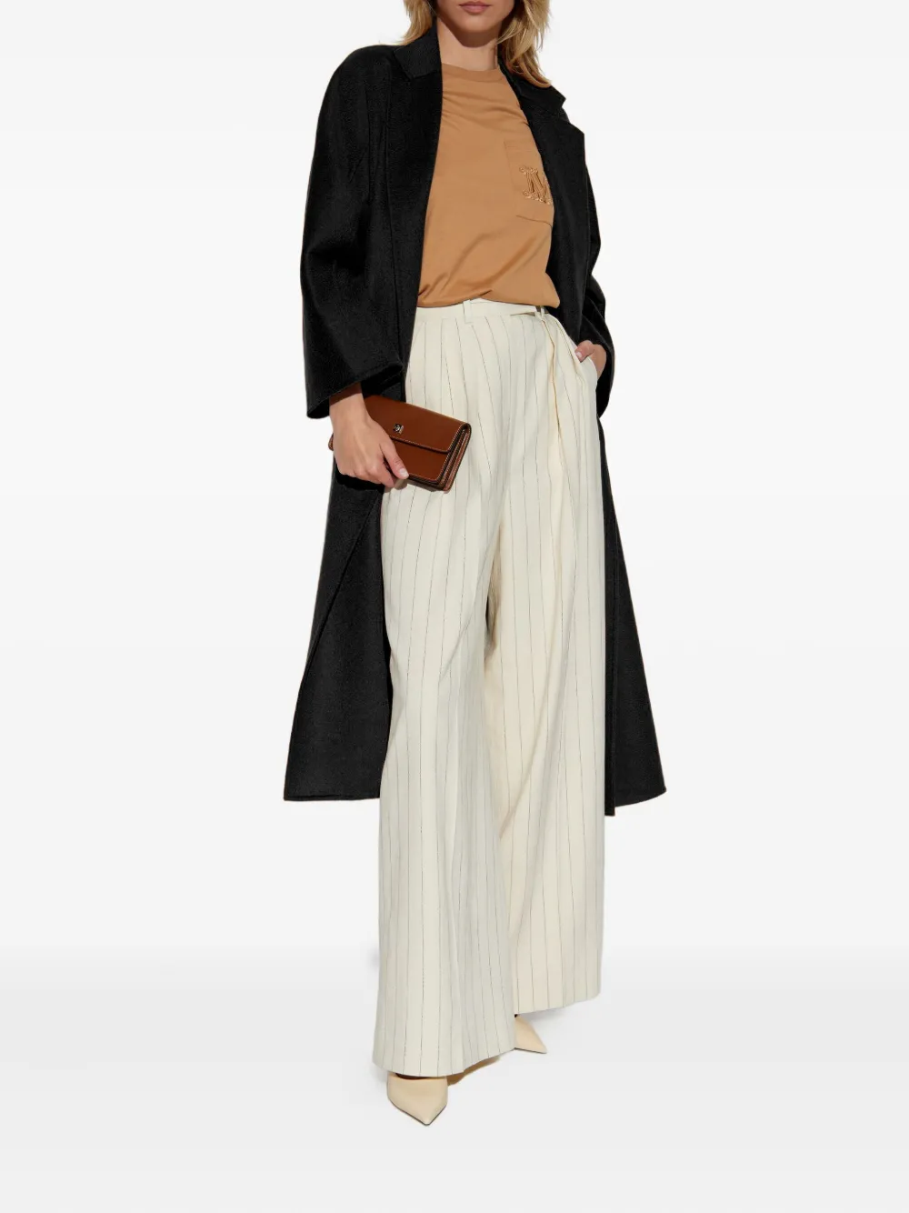 Max Mara cashmere coat Zwart