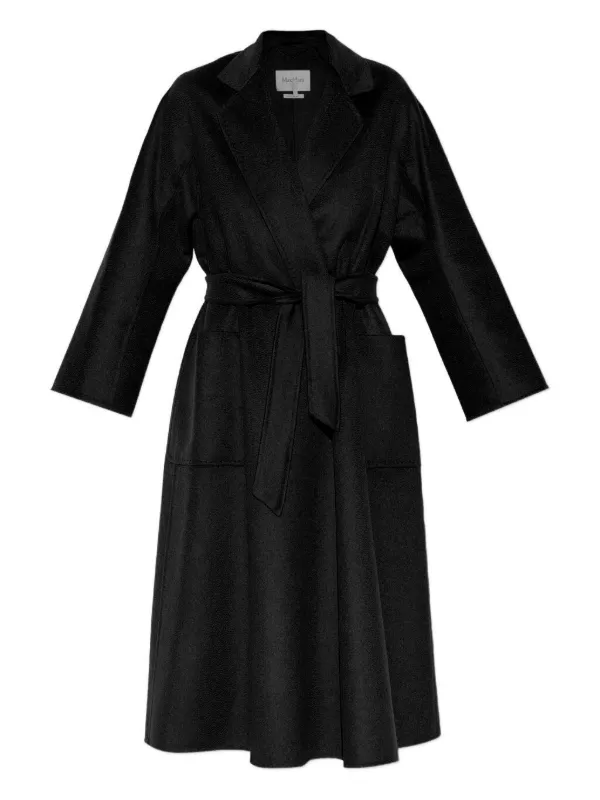 Max Mara Cashmere Coat Black FARFETCH JO