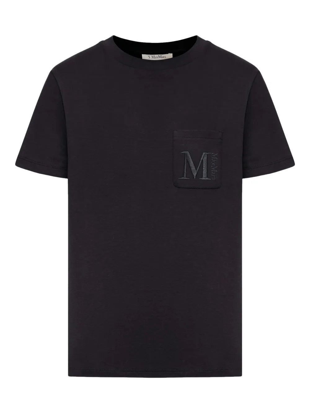 'S Max Mara T-shirt met geborduurd logo Zwart
