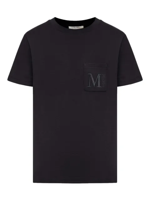 'S Max Mara logo-embroidered T-shirt
