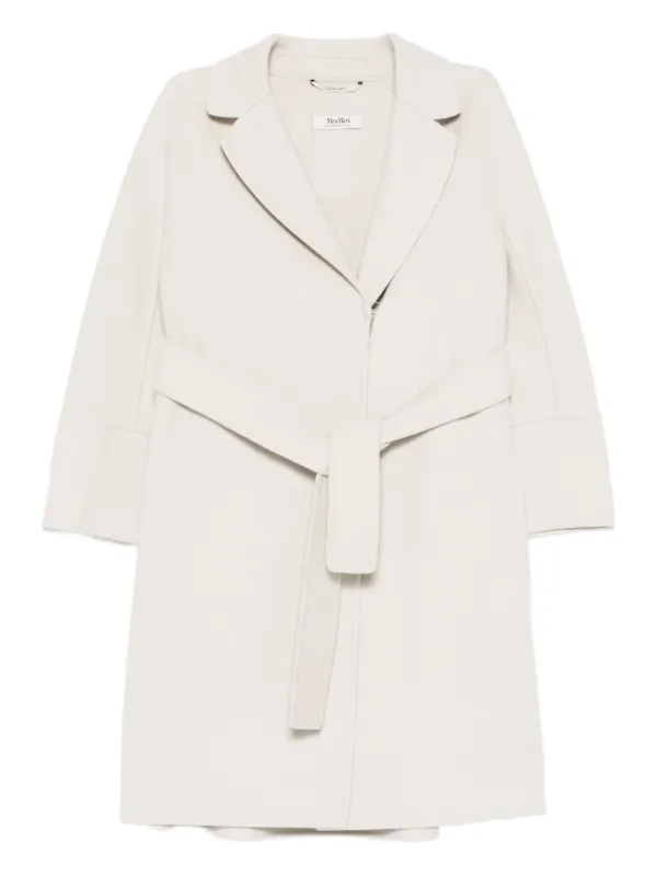 S Max Mara Mantel Mit Gürtel Weiß FARFETCH DE