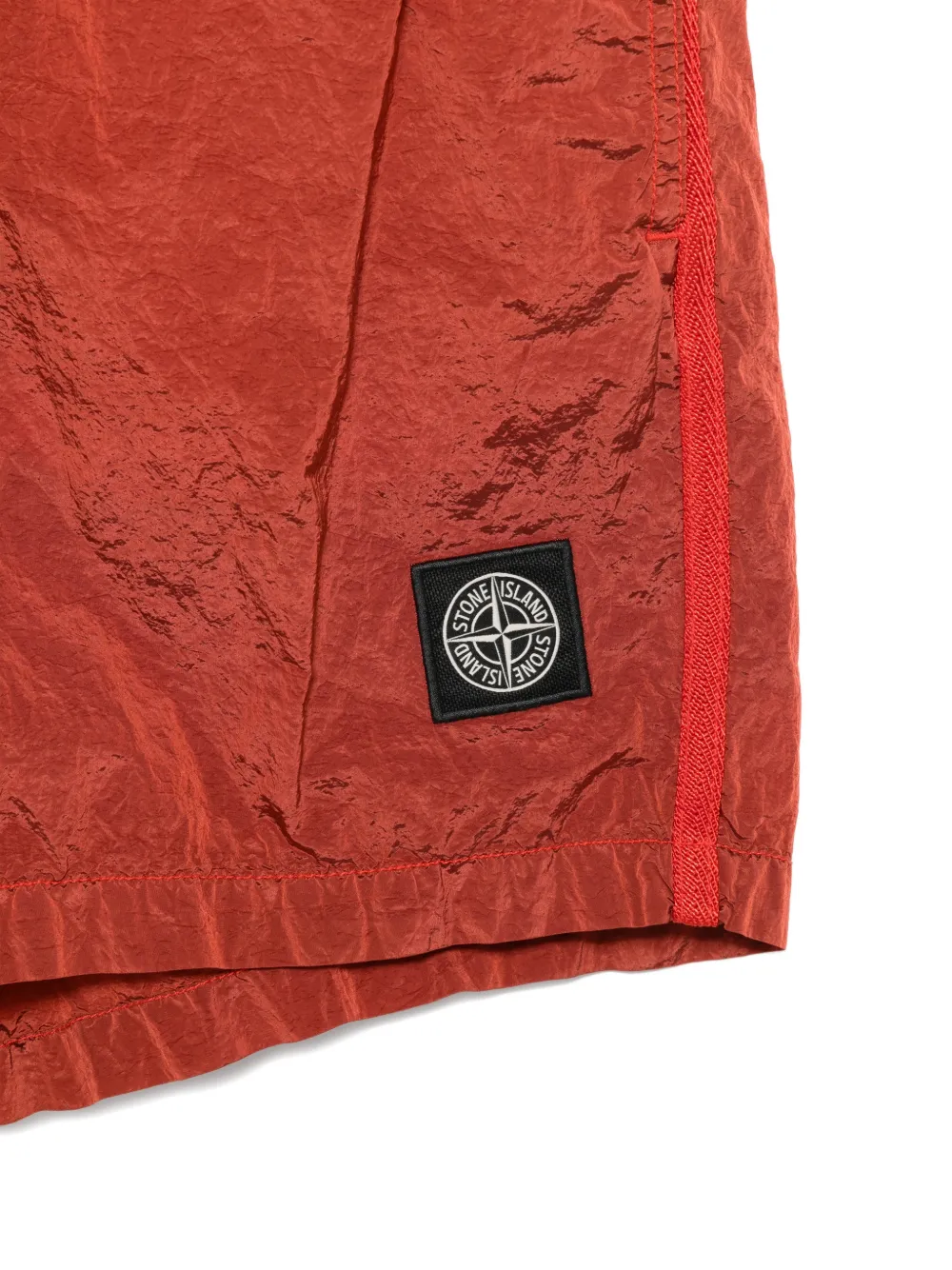  Stone Island Side-stripe Swim Shorts - Red 