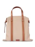 Paul Smith leather-trimmed duffle tote bag - Neutrals