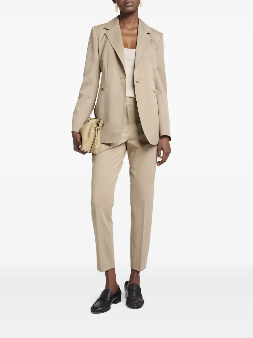 Max Mara Pegno Straight-leg Trousers In Neutral