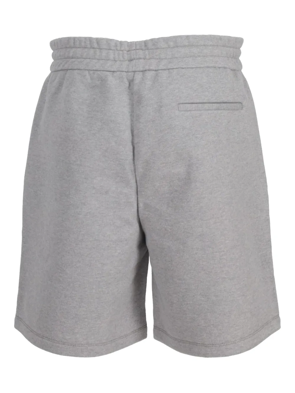 Miu Fleece shorts met geborduurd logo Grijs