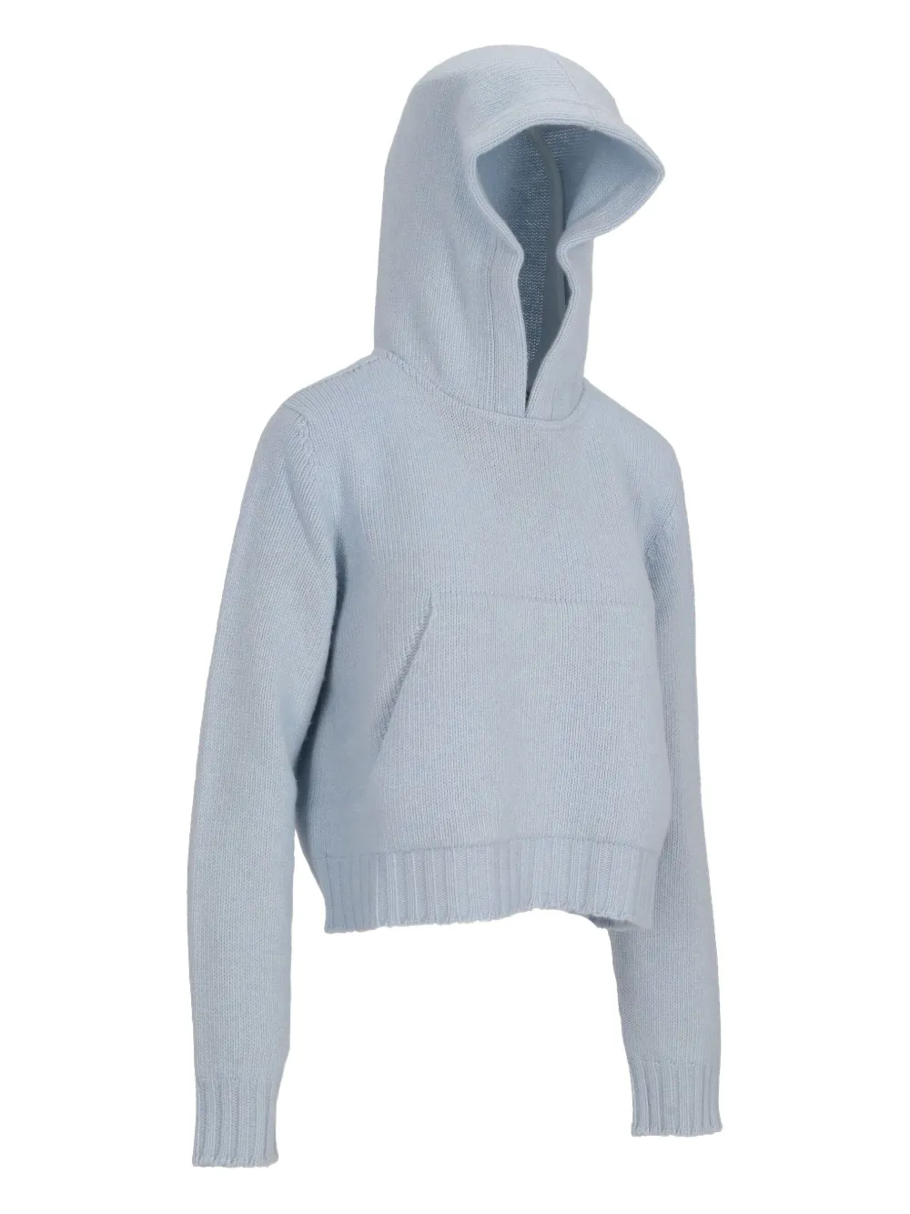 Palm Angels Gebreide hoodie Blauw