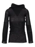 Ann Demeulemeester Tizziana drop-shoulder long-sleeve top - Black