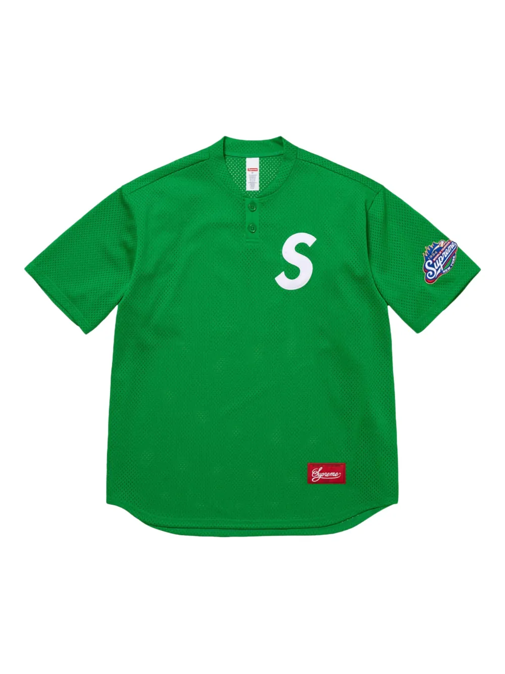 Supreme Henley top met S-logo Groen