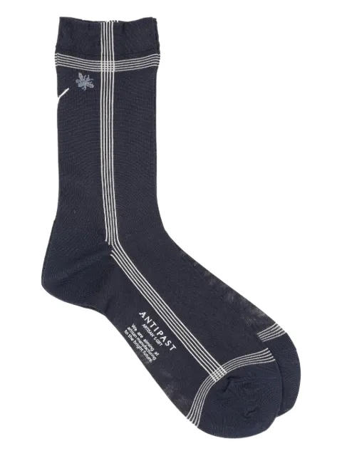 Antipast chaussettes rayées à logo brodé