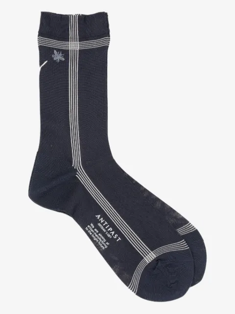 Antipast embroidered striped socks