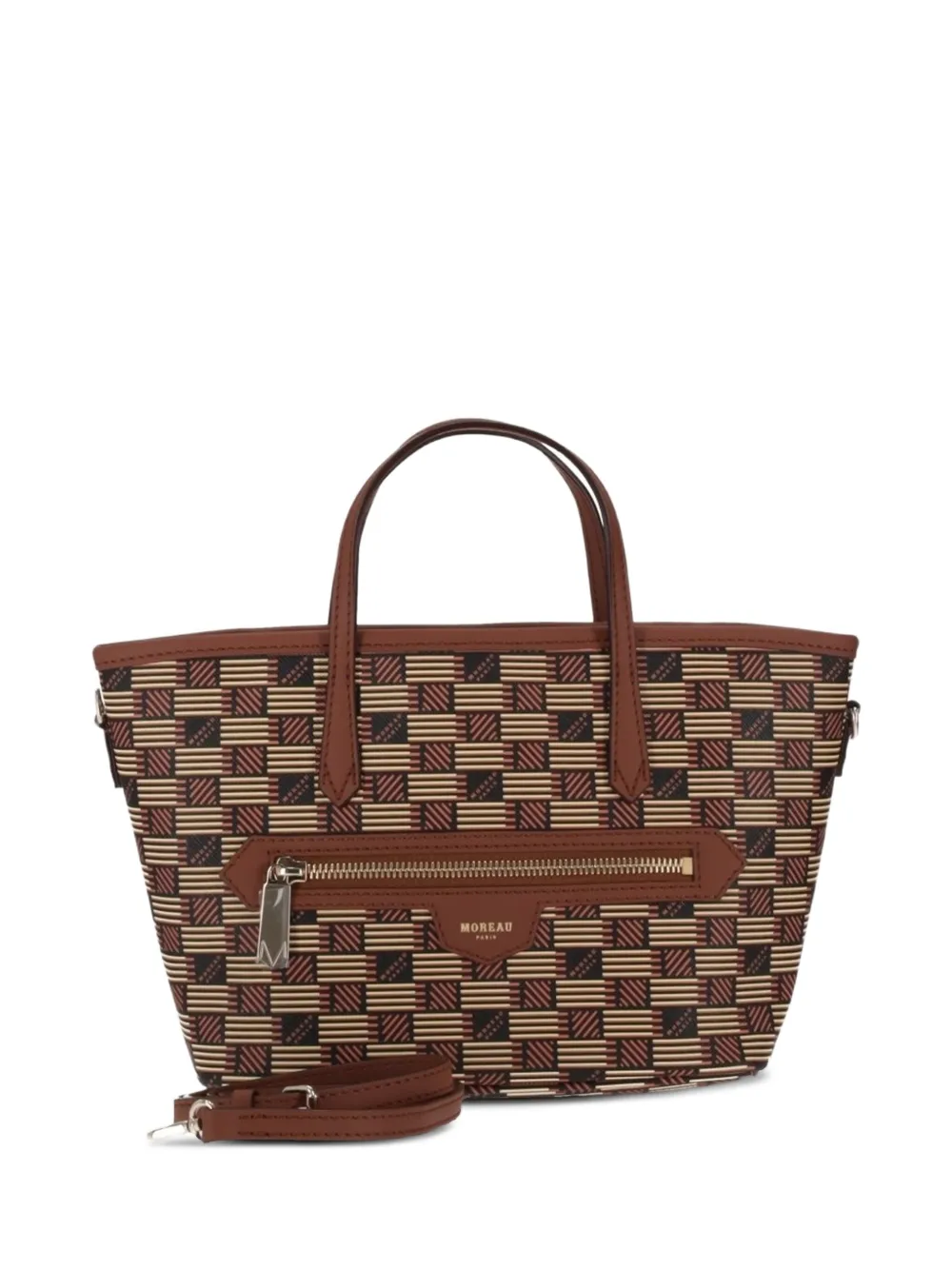 Moreau Bolsa tote Monaco xadrez | Marrom | Image 1