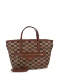 Moreau Monaco checked-pattern tote bag - Brown