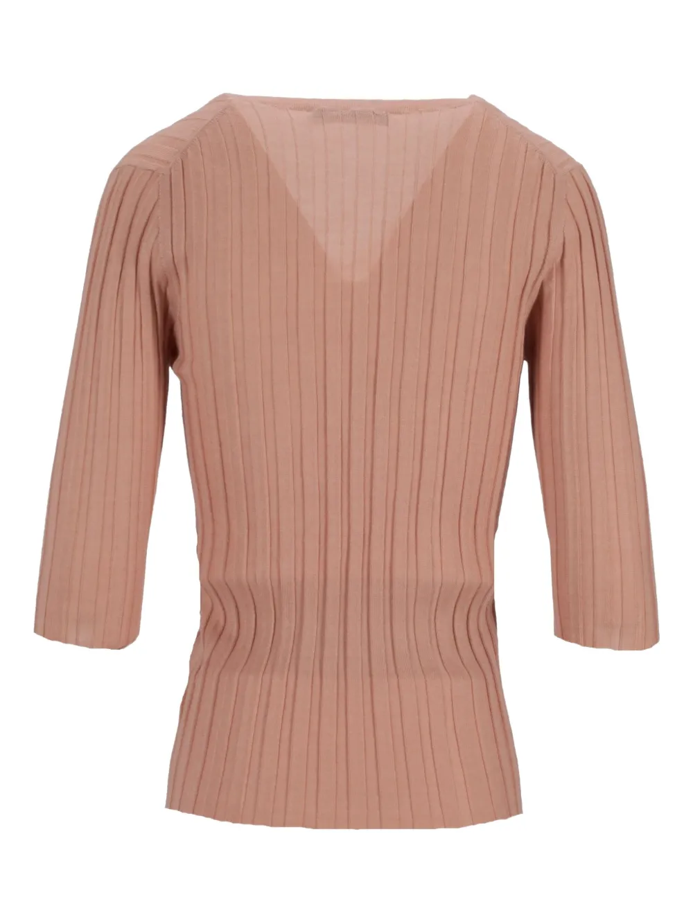 LA ROSE pull côtelé à col v | Pulls | Image 2