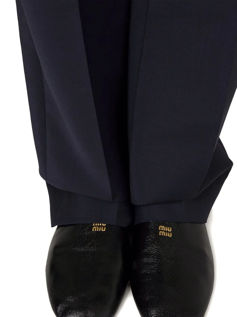Miu Broek met streepdetail F0124 NAVY