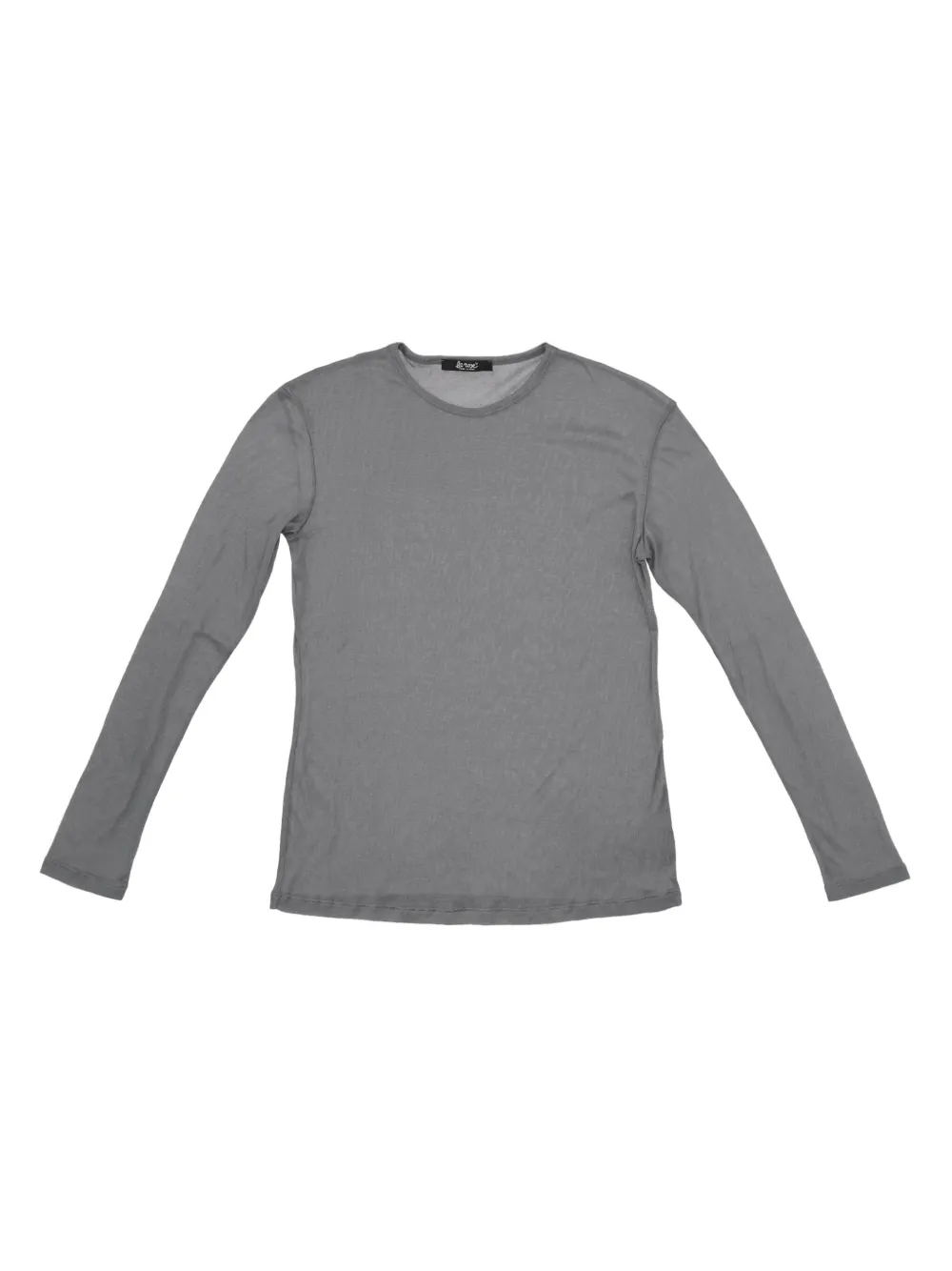 La Rose Langarmshirt Mit Rundhalsausschnitt In Gray